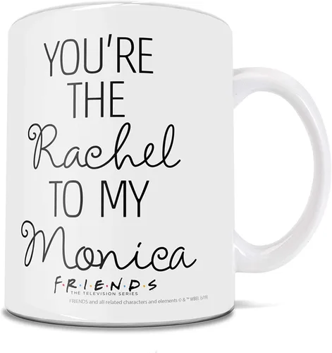 Vista 213 de Trend Setters Friends the Television Show – 25 años – Mercancía oficial – Taza de café o té de cerámica blanca de 11 onzas – perfecta para regalar