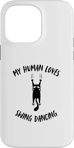 Vista 21 de My Human Loves Swing Dancing - Cat Parent Hobby Lover Case for iPhone 16