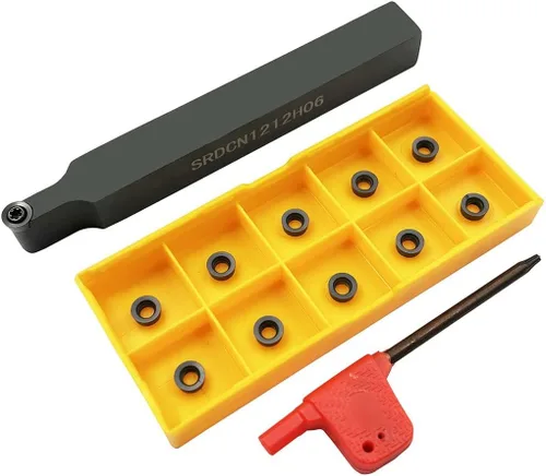 Vista 10 de Juego de soporte de inserción de herramienta de torneado de carburo indexable de vástago de 1/2 "/12 mm, 2 piezas SCACR1212H09 SCACL1212H09 2 piezas