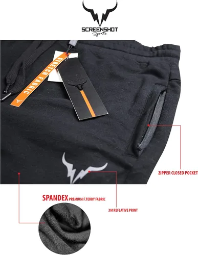 Vista 6 de SCREENSHOT Pantalones deportivos de entrenamiento para hombre de alta calidad, ajustados, pantalones deportivos para gimnasio