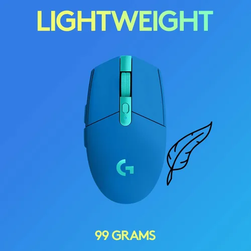 Vista 5 de Logitech G 305 LIGHTSPEED - Mouse inalámbrico para juegos, sensor Hero 12K, 12,000 DPI, ligero, 6 botones programables, duración de la batería
