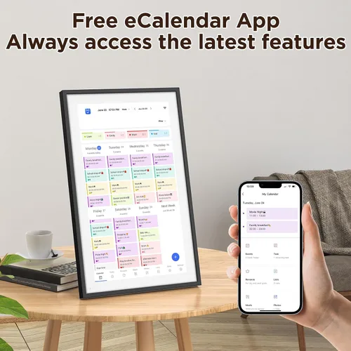 Vista 6 de LOOFII Calendario Digital Inteligente de 10.1 Pulgadas – Planificador Familiar y Calendario con Pantalla Táctil HD, Tabla de Tareas y Planificador