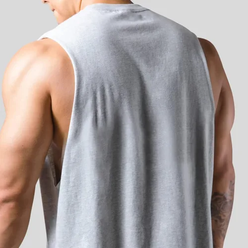 Vista 4 de Camisetas sin mangas de algodón para gimnasio T67