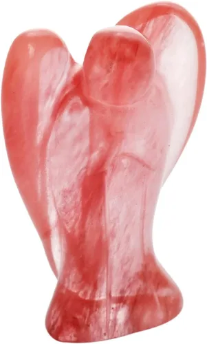 Vista 19 de SUNYIK, estatua de bolsillo de ángel guardián esculpida a mano, curación Reiki espiritual, figura esculpida., piedra ojo de tigre, Tiger's Eye
