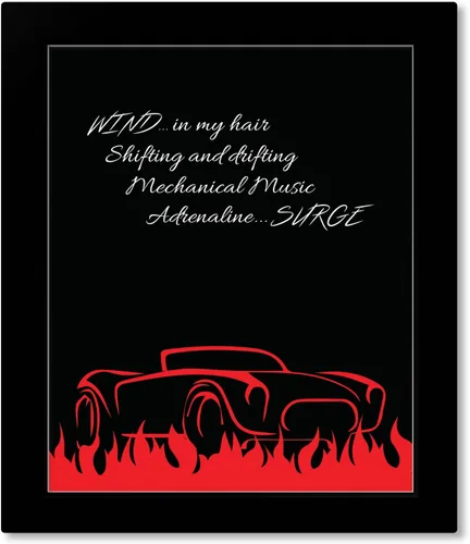 Vista 8 de Impresión artística de la letra de la canción de Barchetta roja - Rock Band Music Memorabilia