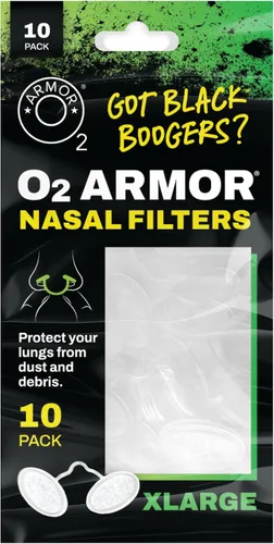 Vista 10 de O2 Armor Filtros de nariz para soldadores y alergias - Filtro de nariz para polvo - Filtros nasales para soldadura - Máscara de polvo de nariz