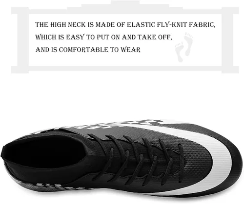 Vista 2 de WINGFAI Zapatos de fútbol para hombre zapatos de fútbol profesionales de alta calidad transpirables para exteriores e interiores tenis