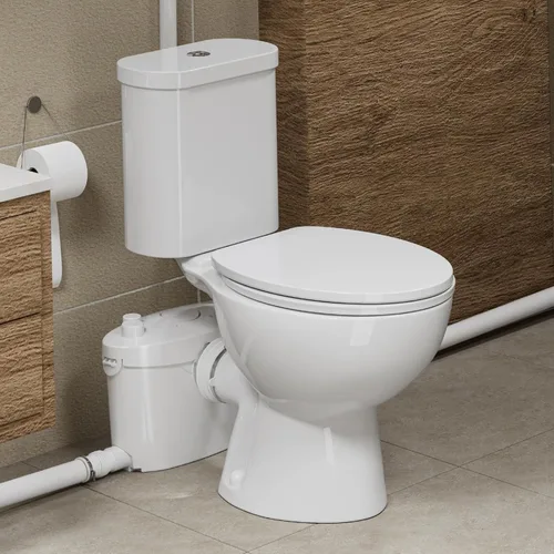 Vista 12 de SUPERFLO Sistema de inodoro macerante de 750 W, inodoro ascendente