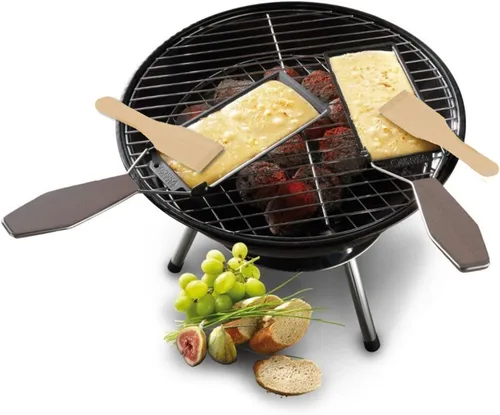 Vista 5 de Espátula de raclette de madera para sartenes antiadherentes, parrillas de queso, tablas gourmet, sartenes, fondue, 8
