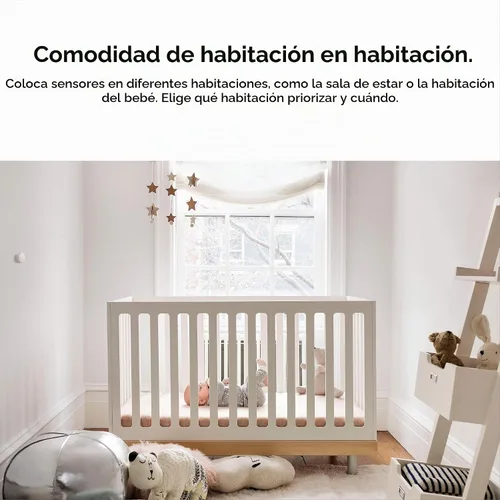 Vista 4 de Google Nest - Sensor de temperatura que funciona con el termostato de aprendizaje Nest y el termostato Nest E - Hogar inteligente, color blanco
