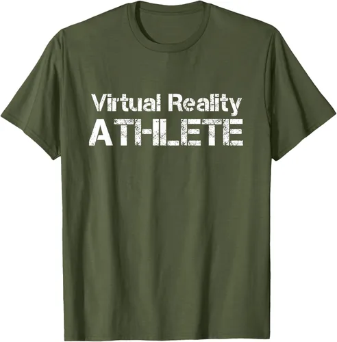 Vista 79 de Virtual Reality ATHLETE for VR Gamers Camiseta, Negro, S