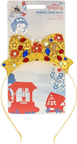 Vista 3 de Disney Tiara de lazo blanco como la nieve para niños, talla única, Multicolor, talla única