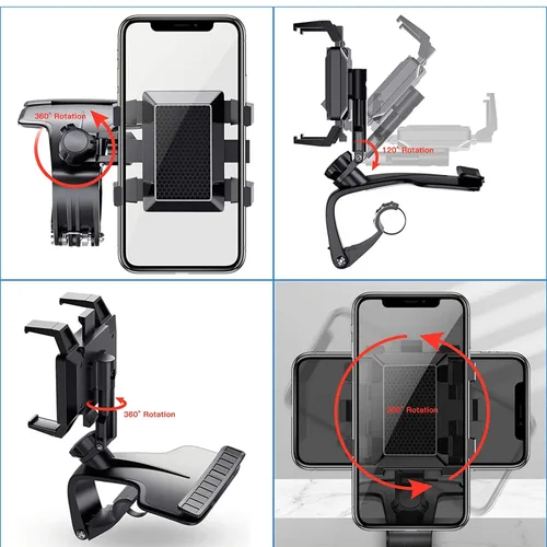 Vista 2 de Soporte Para Teléfono De Coche Con Rotación De 360 Grados
