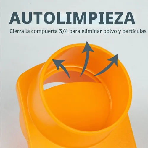 Vista 5 de POWERTEC 70295-P2 - Puerta de ráfaga integrada de 4 pulgadas, resistente a obstrucciones, ajuste de plástico ABS cónico antihuecos para sistemas