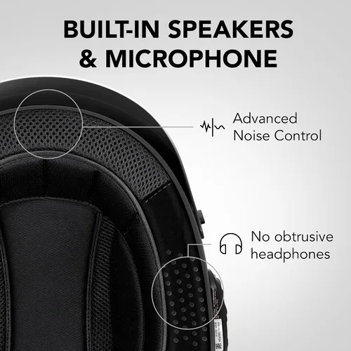 Vista 2 de Sena Cavalry 2 Mesh Intercom - Medio casco para motocicleta, sistema de comunicación integrado (negro mate, pequeño)