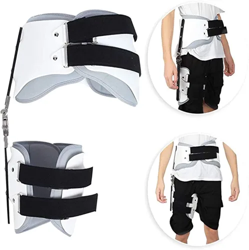 Vista 6 de Soporte de cadera e ingle, corrector estabilizador de cadera, soporte para adultos, ortesis de abducción de cadera con bisagras para cadera, ingle