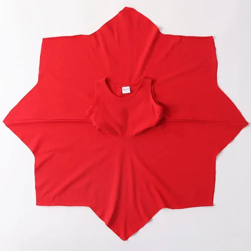 Vista 6 de Noomelfish Vestido de verano de algodón sin mangas con dobladillo de pañuelo para niñas (3-12 años)
