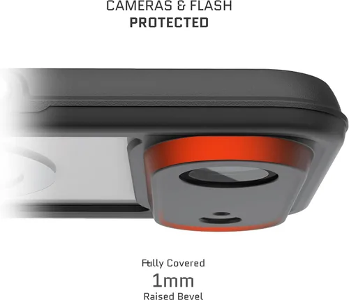 Vista 53 de Ghostek NAUTICAL funda delgada para iPhone 14 Plus a prueba de golpes impermeable con protector de pantalla y imán MagSafe con carga inalámbrica