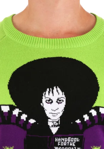 Vista 6 de Suéter de Halloween para Adultos Beetlejuice Lydia Deetz Multicolor