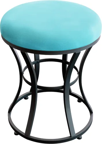 Vista 14 de Taburete de tocador pequeño, taburetes de maquillaje para escritorio de tocador, silla de tocador de baño, taburete metálico para sala de estar