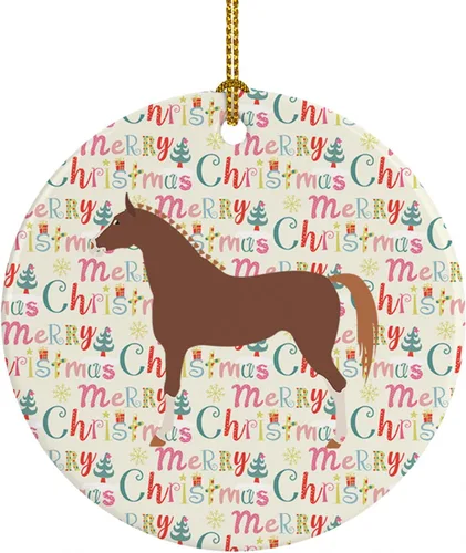 Vista 105 de Caroline's Treasures Adorno de cerámica de avestruz común para árbol de Navidad, decoración colgante para el hogar, Navidad, vacaciones, fiesta