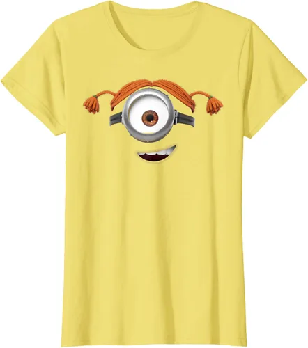 Vista 4 de Despicable Me Camiseta gráfica Minions Carl Pigtails, Amarillo