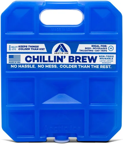Vista 12 de Arctic Ice Chillin' Brew Series Long Lasting Reusable Ice Pack - Freezes at 28° Fahrenheit - Designed to Keep Beverages Colder Than Ice