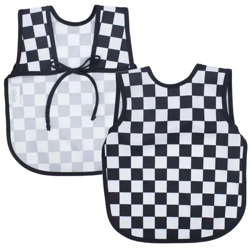 Vista 19 de BapronBaby Adventure Awaits Bapron - Babero más seguro sin corbata para el cuello para bebés y niños pequeños, suave, impermeable, resistente a