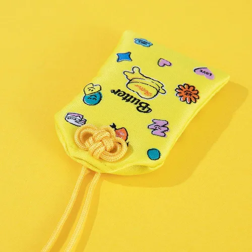 Vista 7 de YIMIDA KPOP Bangtan Boys Charm japonés Omamori Good Luck LoveHealthStudySuccessSachet Lucky Amulet Charms Colgante Llavero para fanáticos