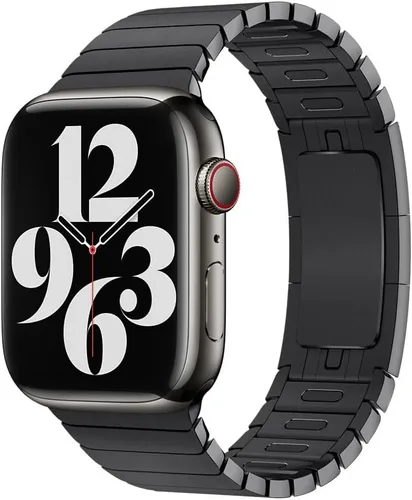 Vista 2 de Apple Correa de reloj - Pulsera de eslabones (1.654 in) - Negro espacial - Regular
