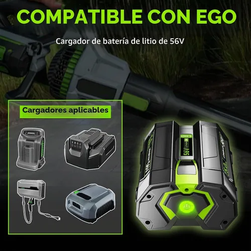 Vista 5 de VANON Reemplazo de 5.0Ah 56V para batería EGO 56V BA1400T BA2800T BA5600T