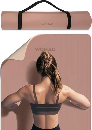 Vista 7 de 8mm Thick Yoga Mat Non Slip for Women Men