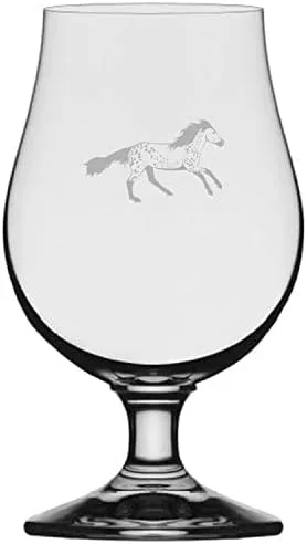 Vista 83 de Abaco Barb Body Horse - Vaso de cerveza Iona grabado (13.25 onzas)
