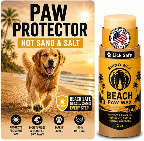 Vista 12 de Rhino Wax Kit de protección de patas de perro todo terreno: calle, playa Paquete - Las 4 ceras