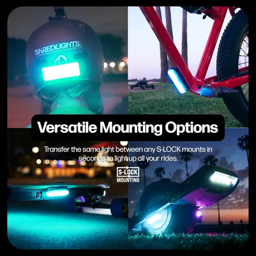 Vista 12 de ShredLights Underglow LED Light for Electric Skateboards, Longboards, Scooters Full RGB, 11 Light Modes, Adhesive Mount