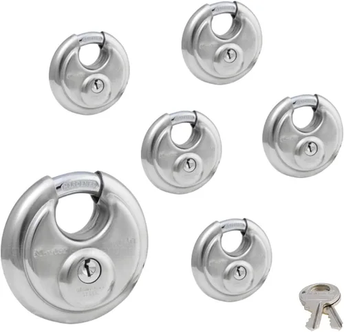 Vista 5 de Master - Cerradura de acero inoxidable con llave igual 40KA
