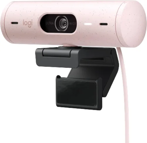 Vista 12 de Logitech Brio 501 - Cámara web Full HD con corrección automática de luz, modo de espectáculo, micrófonos de reducción de ruido, cubierta de Negro