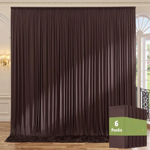 Vista 95 de Cortinas de fondo negras negras sin arrugas para fiestas, cortinas de tela gruesa para telón de fondo de fotos para cumpleaños, bodas, baby shower
