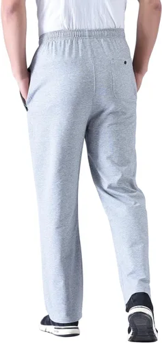 Vista 6 de Zoulee Pantalones deportivos casuales de algodón con cremallera frontal para hombre