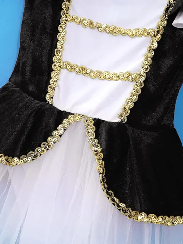 Vista 5 de Kids Girls Ballet Dance Dress Leotard Festival Fairytale Cosplay Costume Tutu Skirt Dancewear