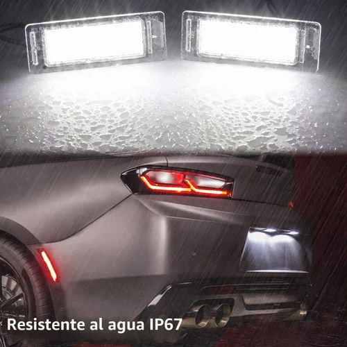 Vista 2 de Lámpara de luz LED para placa vehicular con resistencia libre de errores Compatible con Chevy Corvette Camaro Equinox Impala Volt Cadillac Buick