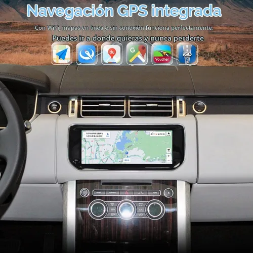 Vista 3 de Radio de coche Android para 2013 2014 2015 2016 2017 Range Rover L494 L405 Pantalla táctil completa Unidad principal de repuesto GPS Navegación