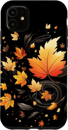 Vista 8 de Fall Season Autumn Leaves Thanksgiving Case for iPhone 17
