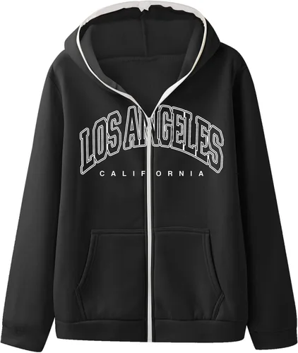 Vista 2 de EELHOE Sweatshirts for Men Long Sleeve Cotton Baggy Jersey with Hood Regular Fit Print Graphic Stretch Pullover