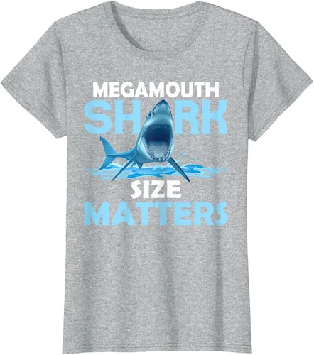 Vista 7 de Mega Shark Size Matter Camiseta Fun Shark Puns, Negro