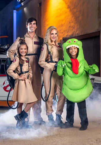 Vista 2 de Disfraz de Slimer de Cazafantasmas para Niños Multicolor