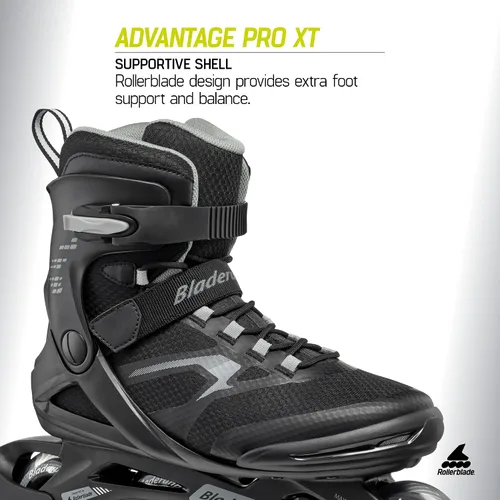 Vista 4 de Rollerblade Men's Advantage Pro XT Black/Silver Skates