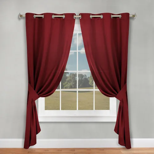 Vista 70 de Superior Cortinas Opacas, Oscurecimiento de Habitación, Dormitorio, Cortinas, Cocina, Acentos de Ventana de Sala de Estar, Bloqueo Solar, Térmico