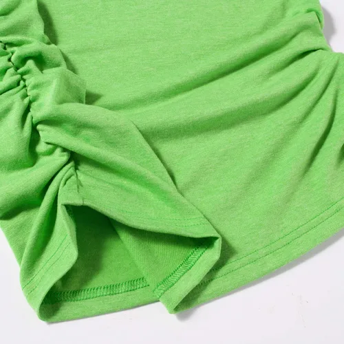Vista 4 de GINKANA - Camiseta de manga raglán para mujer con cuello redondo diseño de flores
