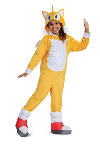 Vista 3 de Disfraz Deluxe de Tails de Sonic 2 para Niños Multicolor